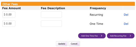 Add Recurring or One-Time Fees to Loan Contract