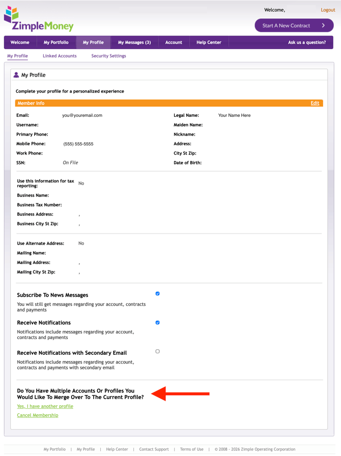 Merge Accounts