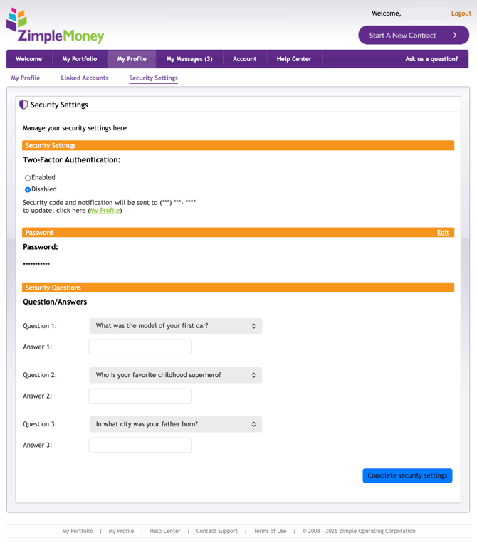 Reset Password and 2FA